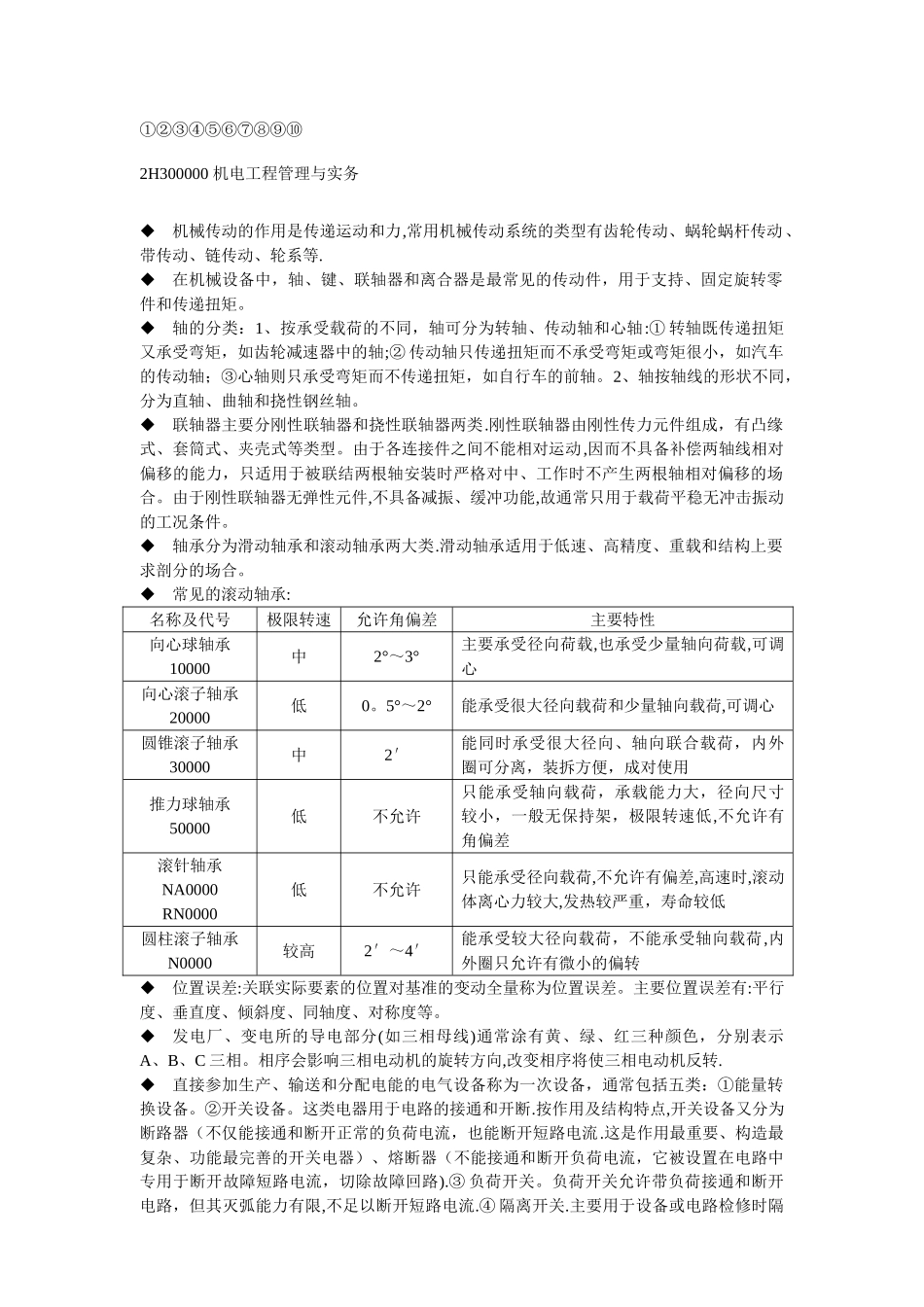二级建造师-管理与实务-笔记_第1页