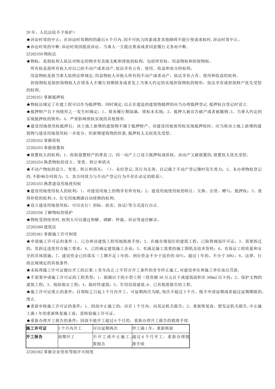 二级建造师建设工程法规及相关知识复习要点整理_第3页