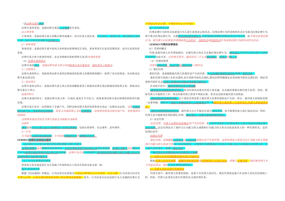 二级建造师法律法规重点_第2页