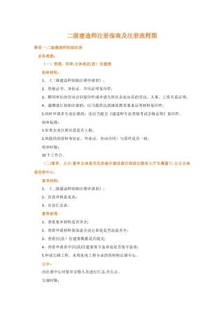 二级建造师注册流程