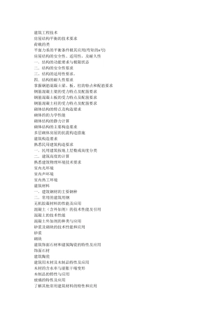 二级建造师黑体字内容帮助记忆