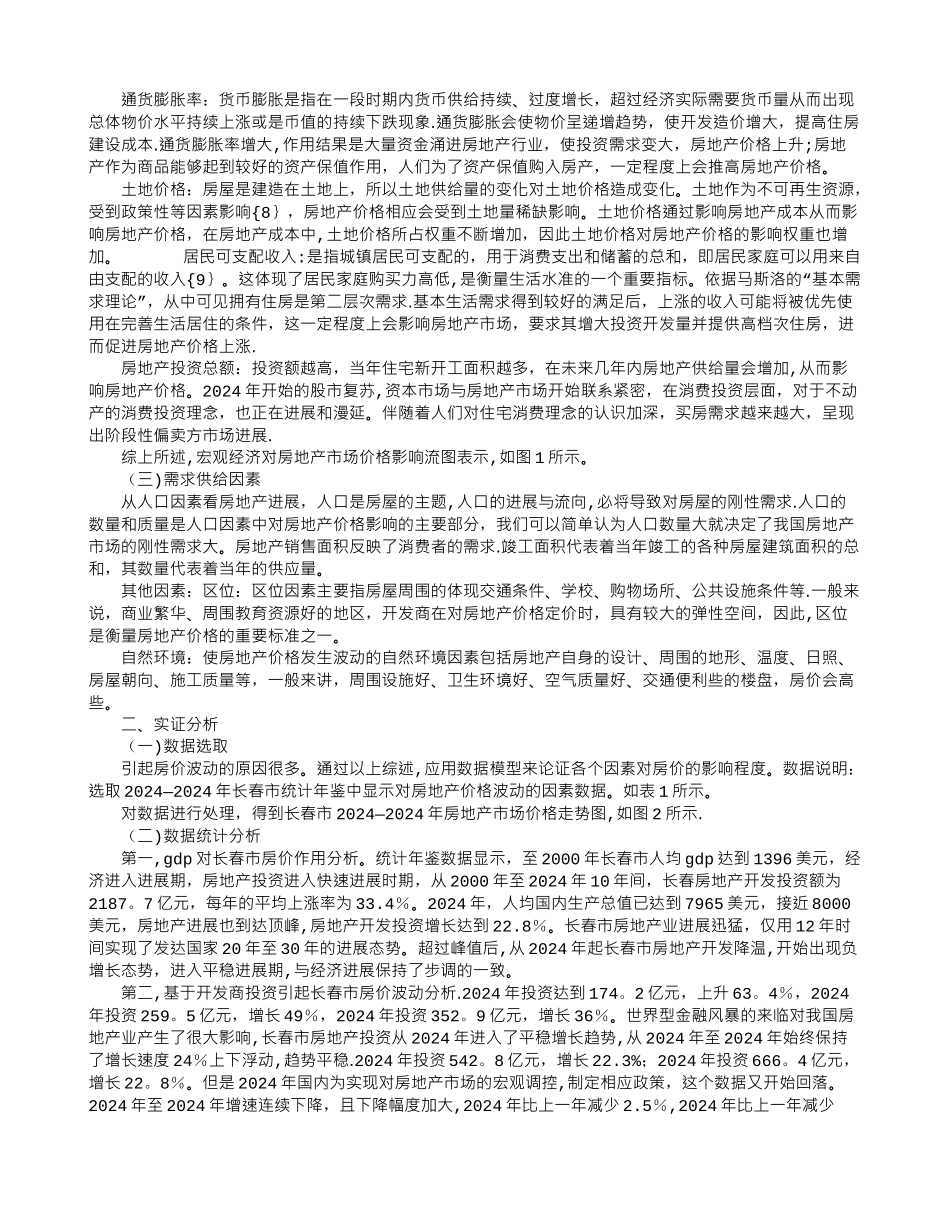 二线城市房地产价格动态因素分析_第2页