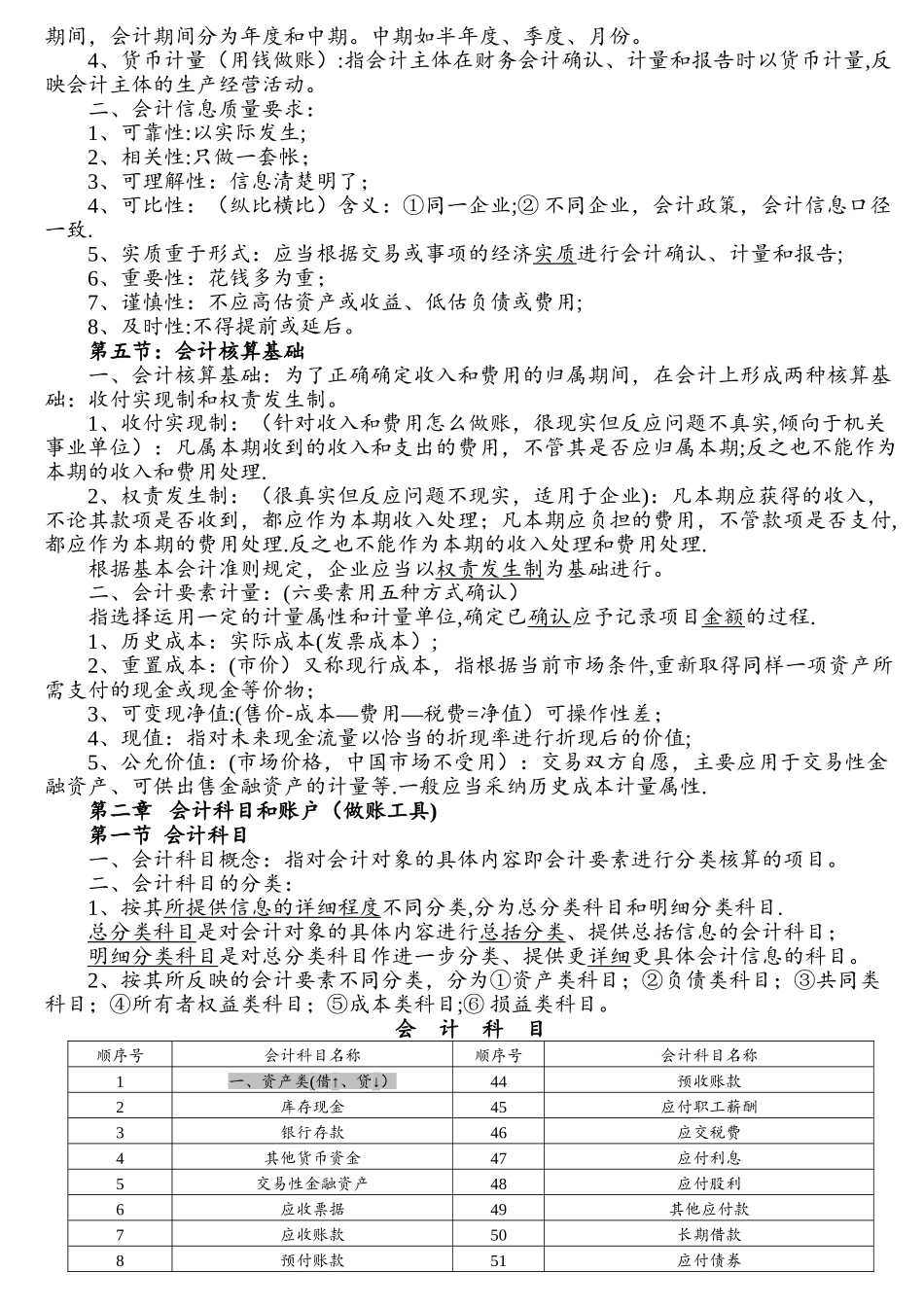 云南省会计从业资格教材重点归纳总结-会计基础_第3页