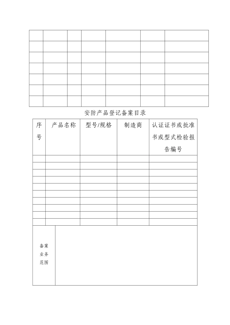 云南省安防系统工程备案登记表_第3页