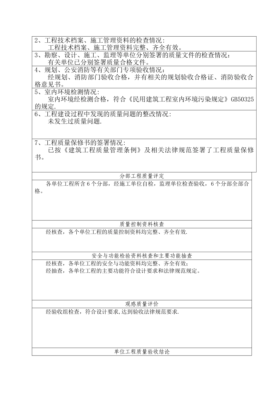 云南省建筑工程竣工验收报告(建设单位)_第3页