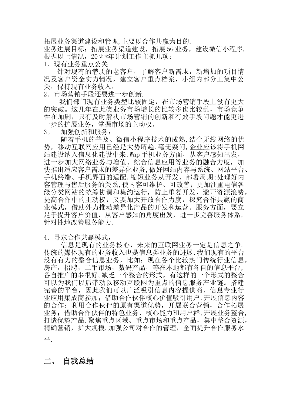 互联网企业工作总结和工作计划_第2页