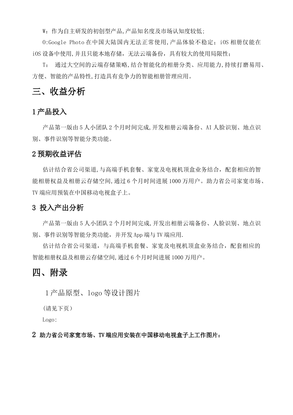 互联网智能云相册在线产品项目计划书_第3页