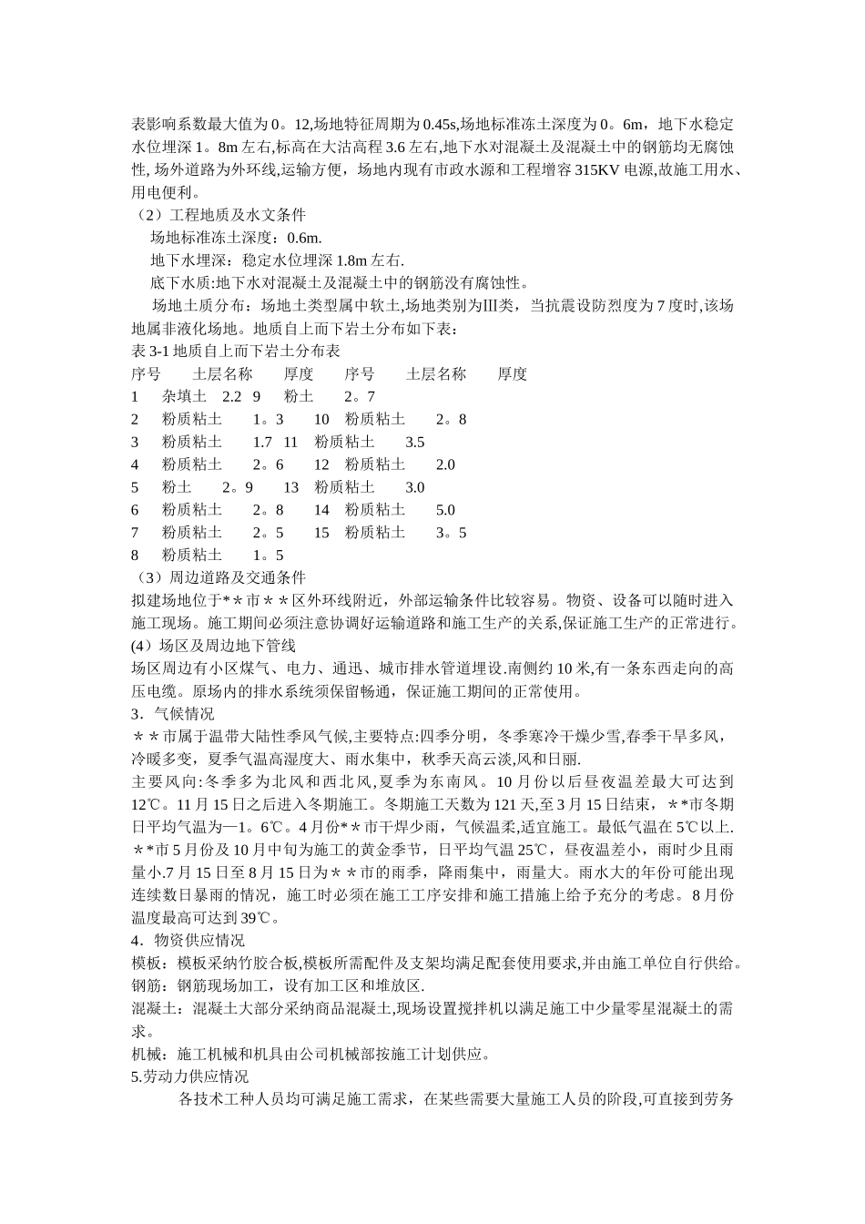 五层框架结构教学楼-施工组织设计_第2页