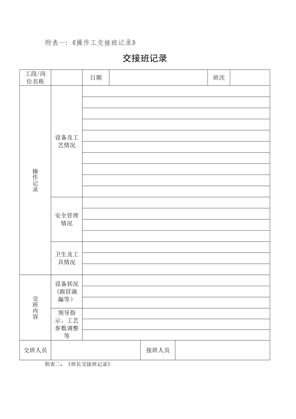 交接班制度(附表格)_第3页