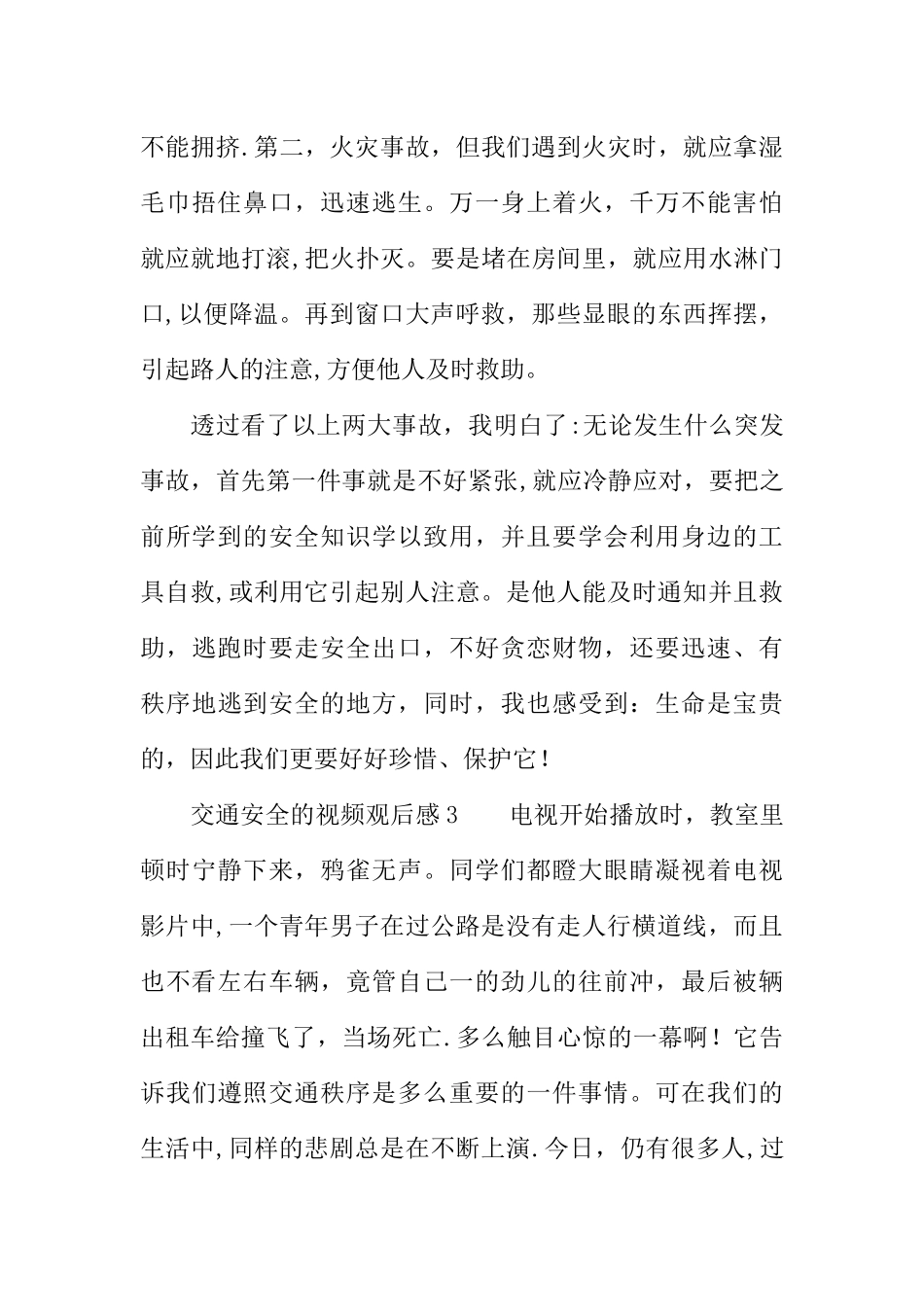 交通安全的视频观后感_第3页