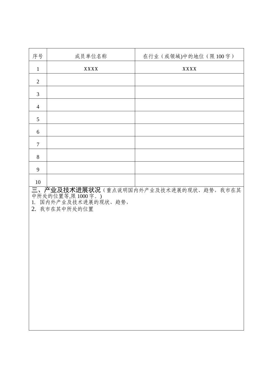 产业技术创新战略联盟申请表_第2页