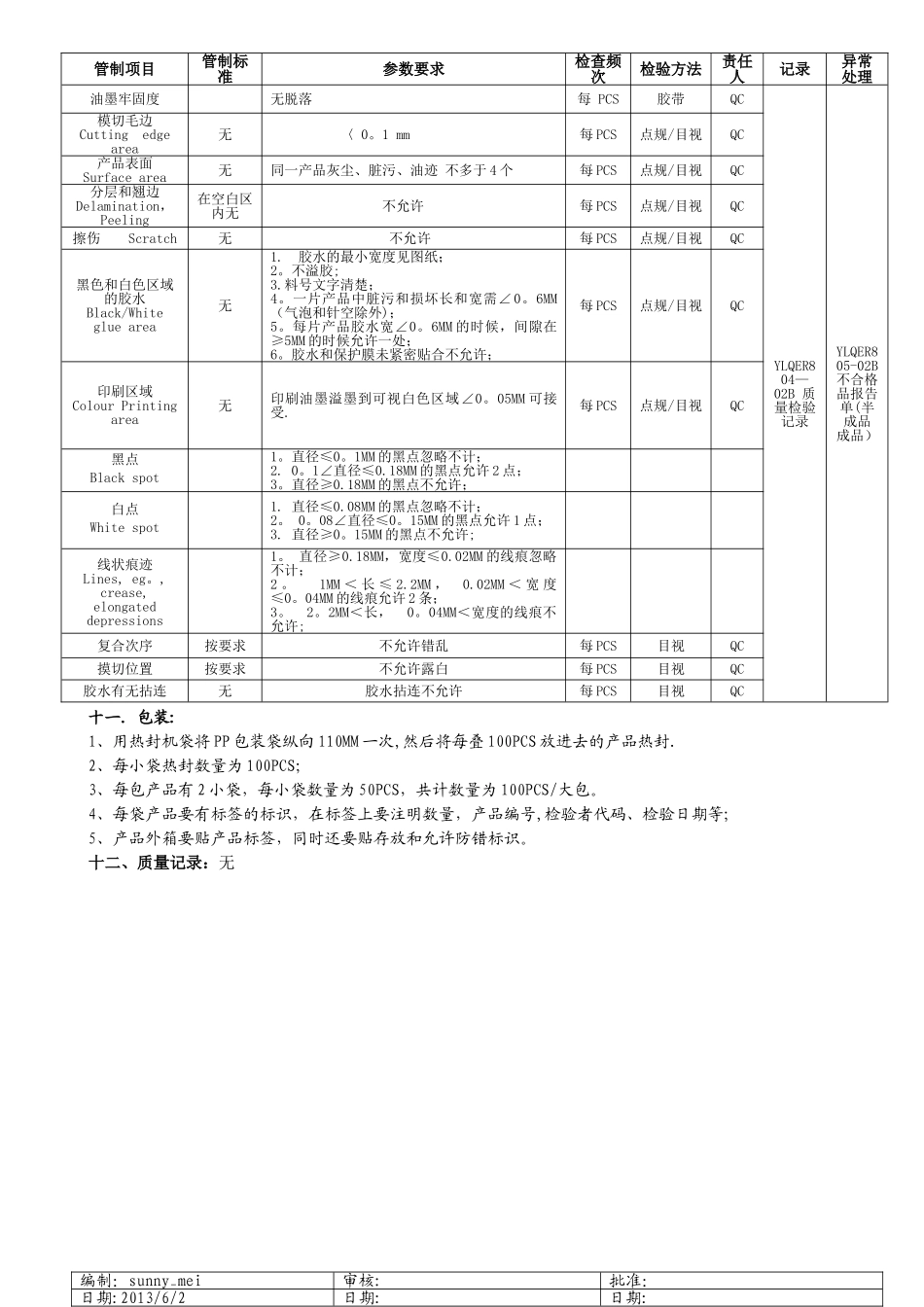 产品制造流程和作业指导书同福_第3页