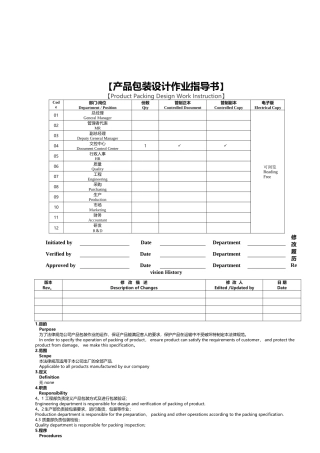 产品包装设计作业指导书
