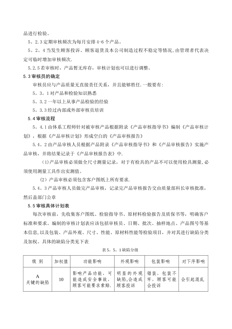 产品审核作业指导书_第3页