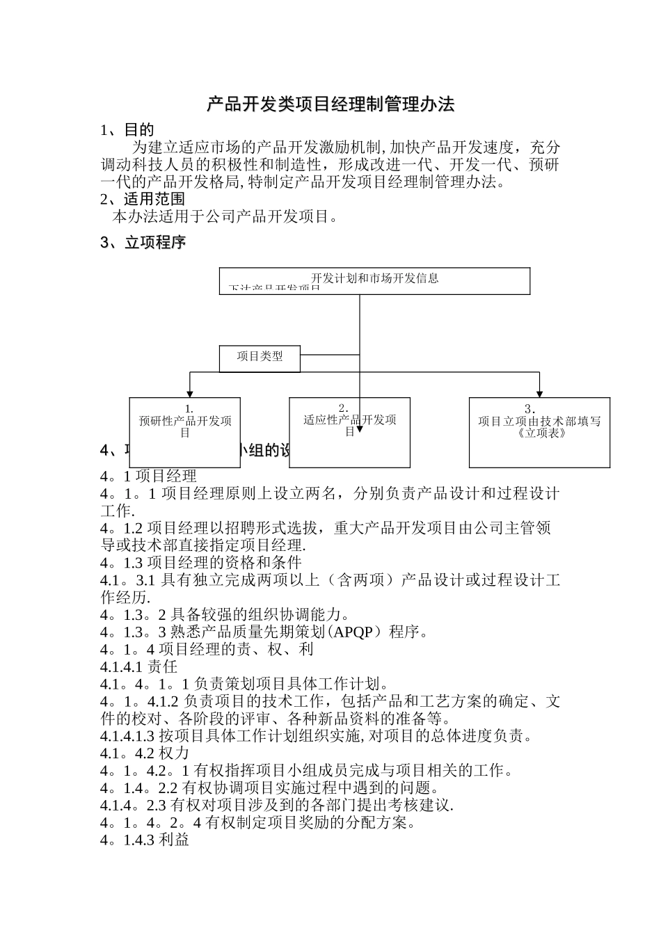 产品开发项目经理制管理办法_第1页