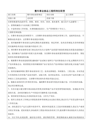 产品开发部所有岗位职责