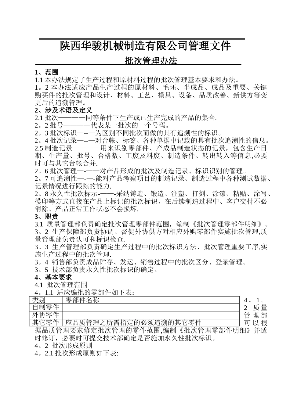 产品批次管理办法_第1页