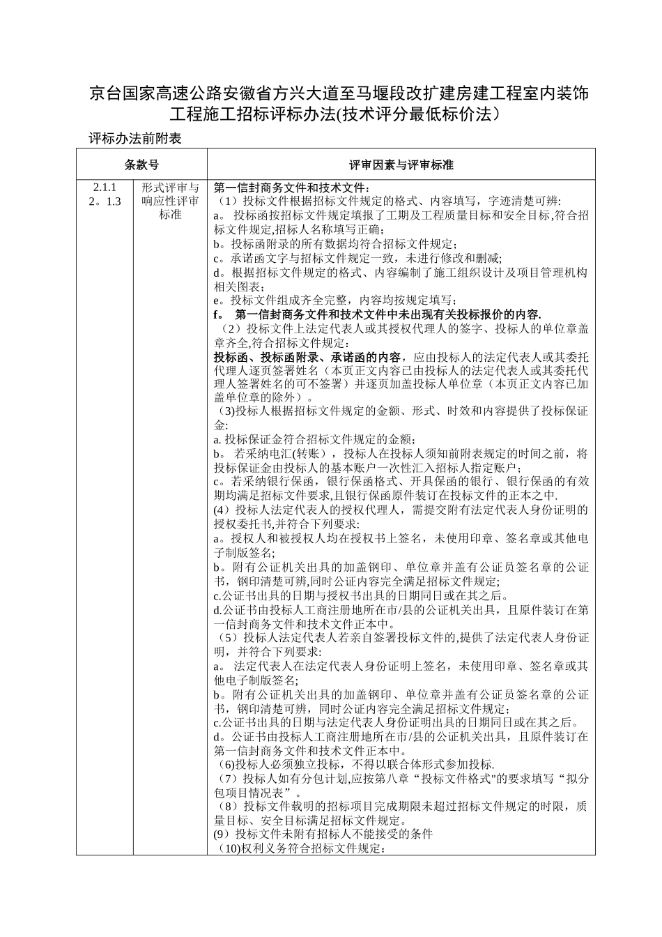 京台国家高速公路安徽省方兴大道至马堰段改扩建房建工程室_第1页