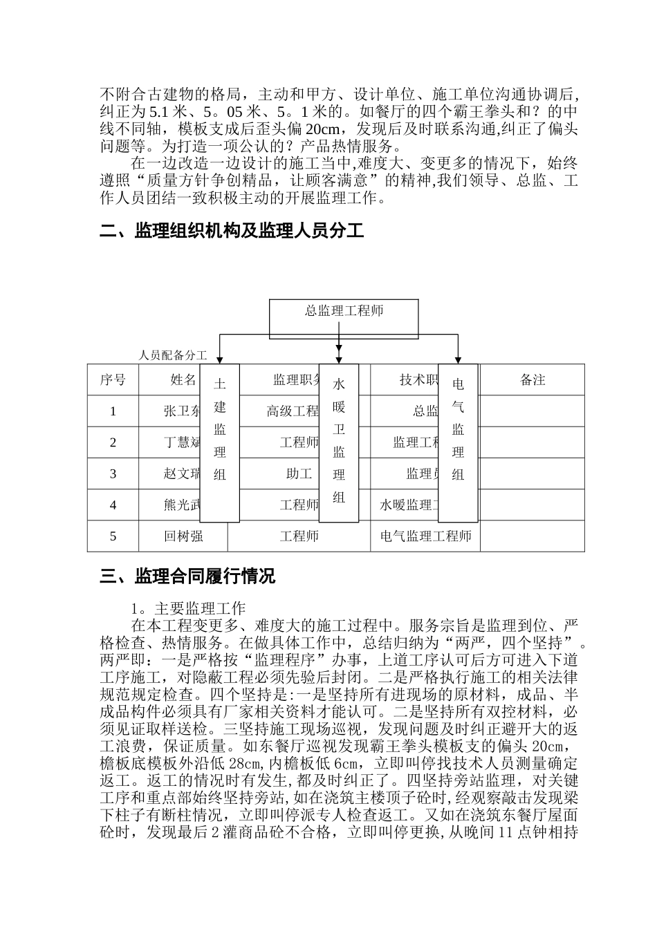 京承高速公路金山岭收费站改造工程监理工作总结_第3页