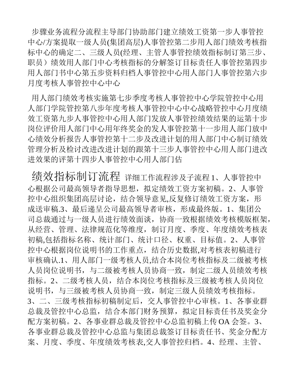 人事管控中心二级流程绩效管理流程_第1页