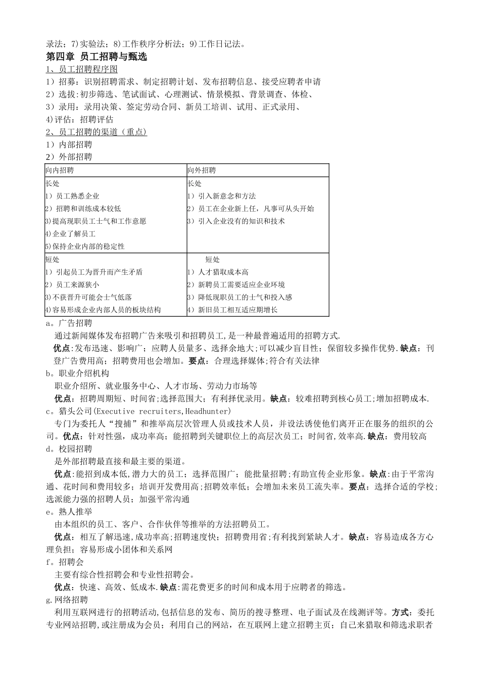 人力资源期末考试知识点_第2页