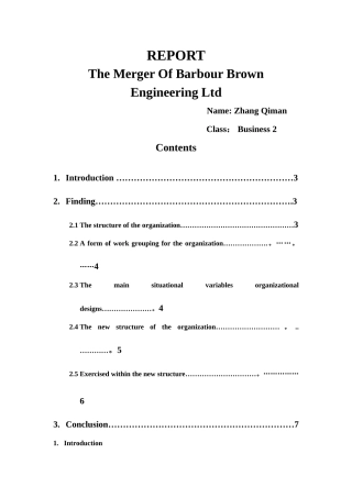 人力资源管理REPORT