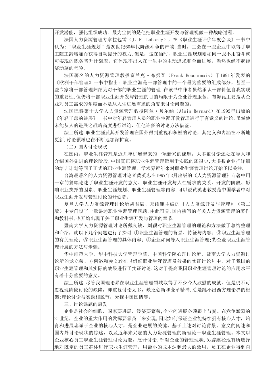 人力资源管理专业毕业论文开题报告_第2页