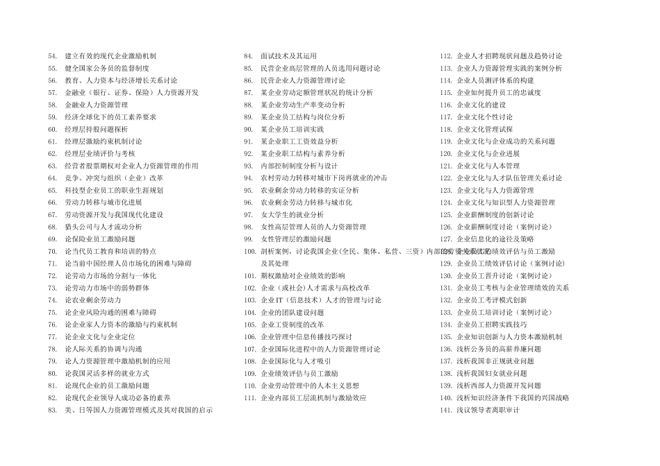 人力资源管理公选课题目_第2页