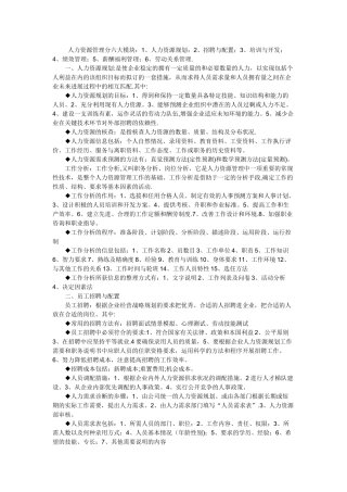 人力资源管理六大模块