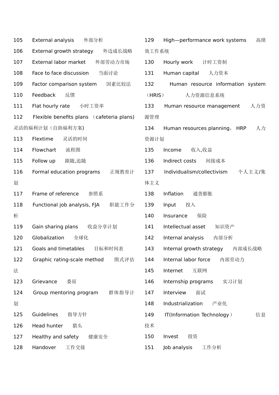 人力资源管理师专业英文词汇_第3页