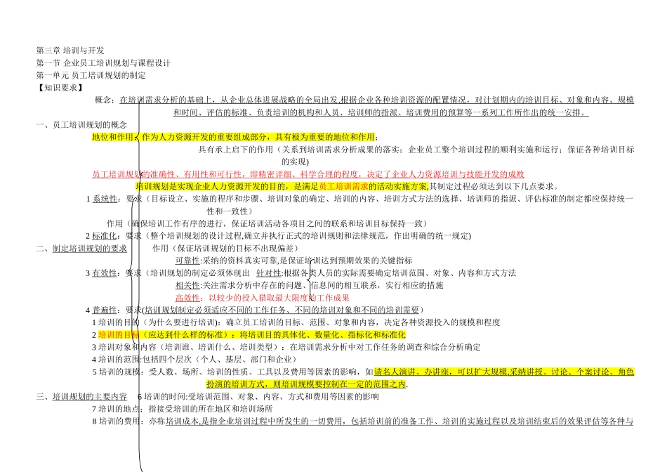 人力资源管理师二级-培训与开发_第1页