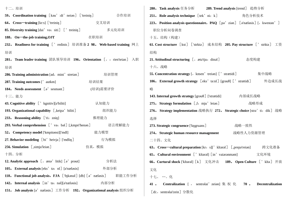 人力资源管理师二级专业英语_第3页