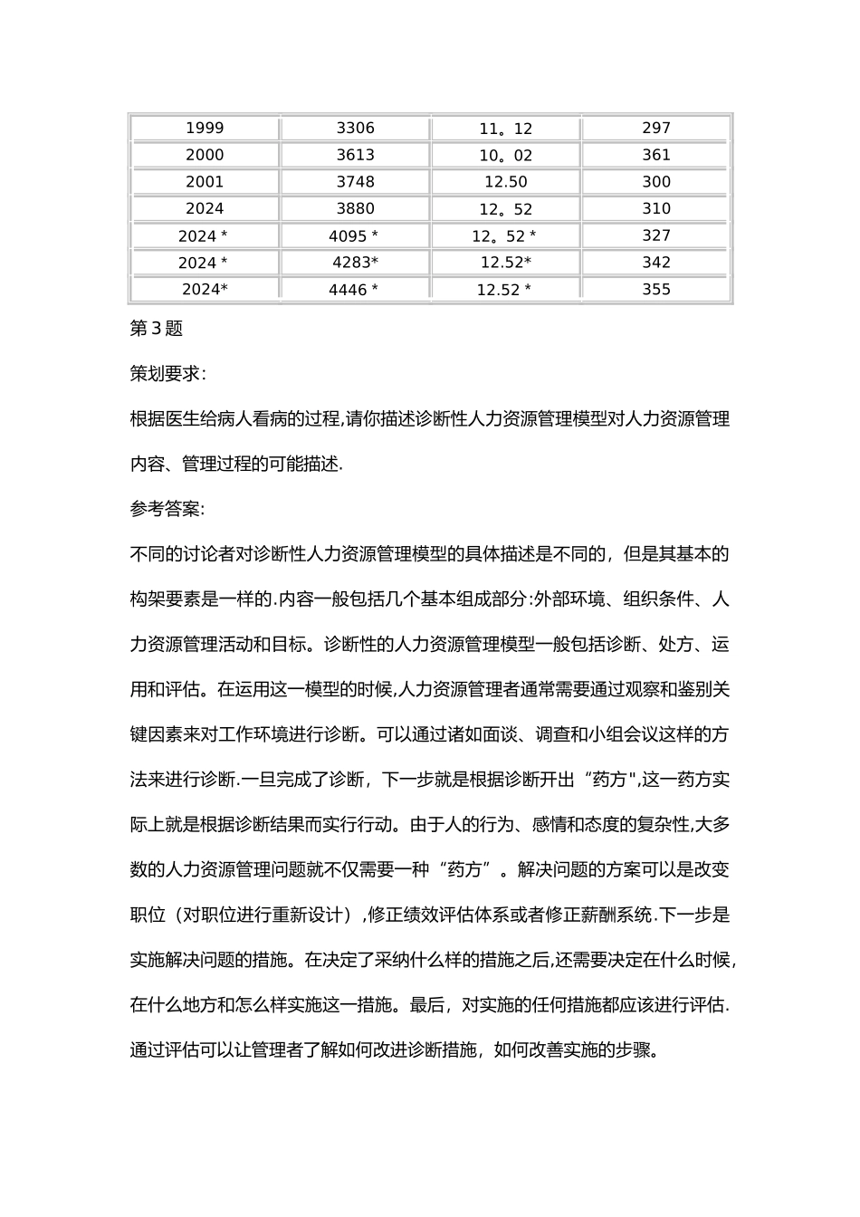 人力资源管理师二级技能总复习答案一_第3页