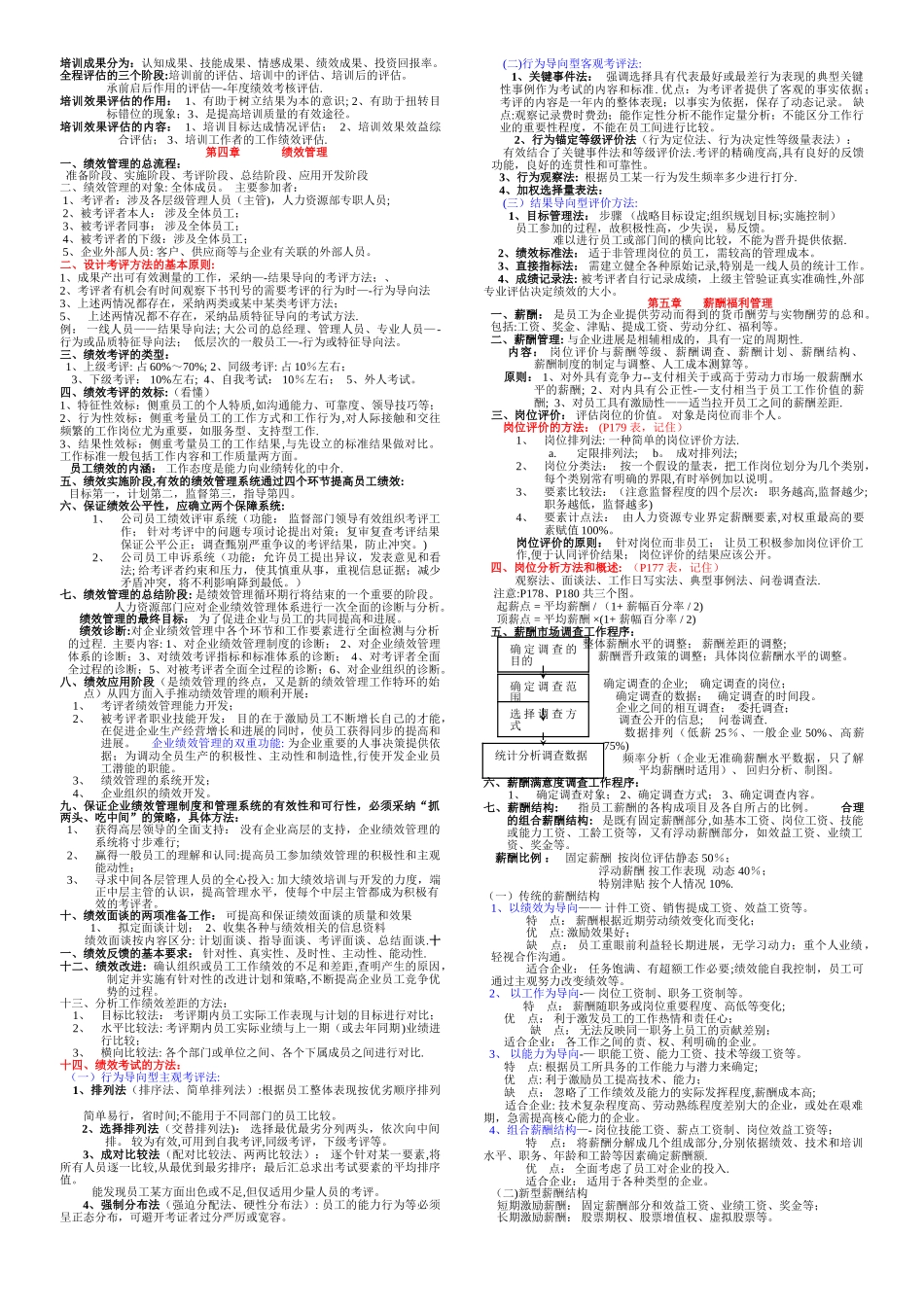 人力资源管理师二级考试大纲_第3页