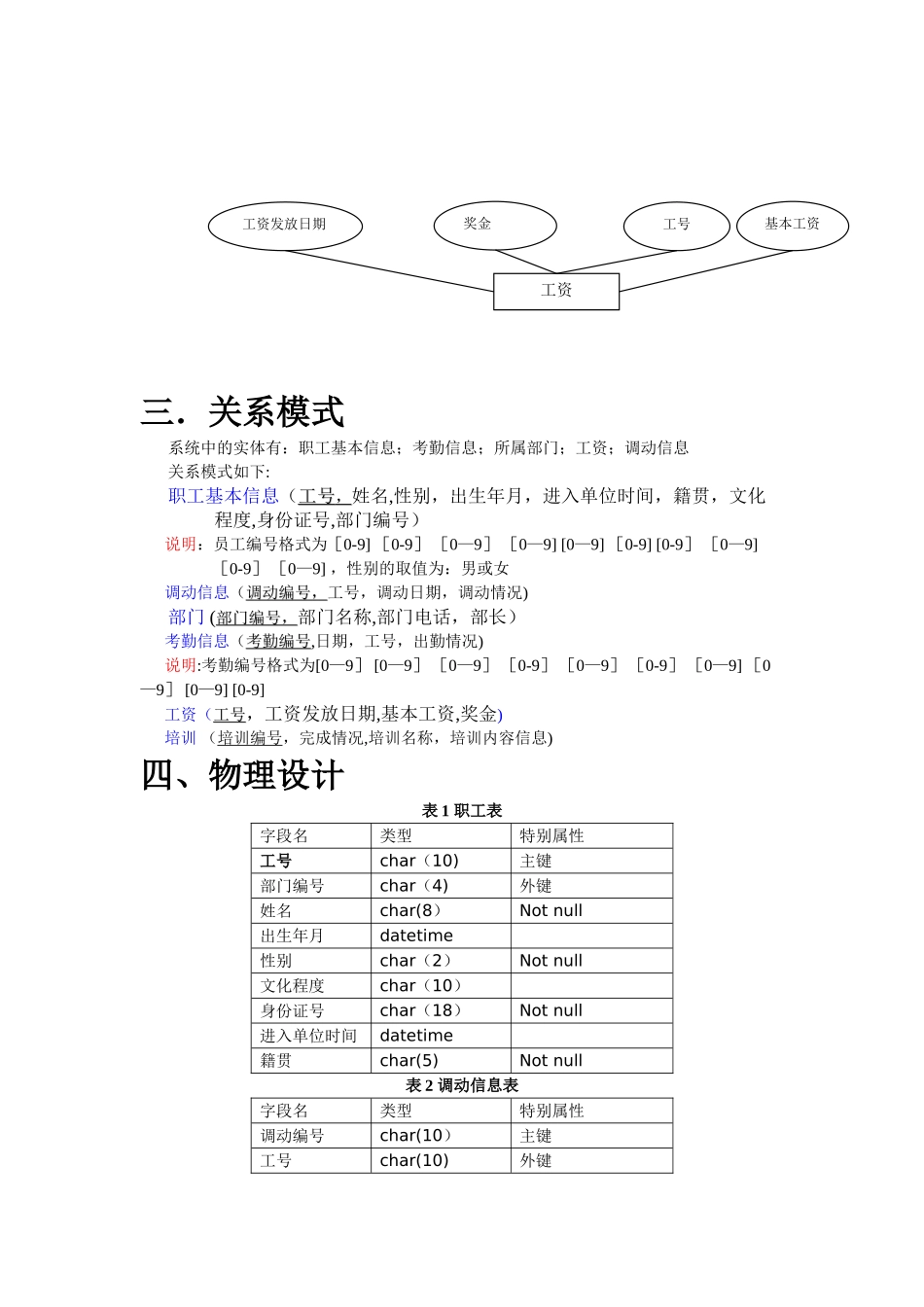 人力资源管理系统数据库_第3页