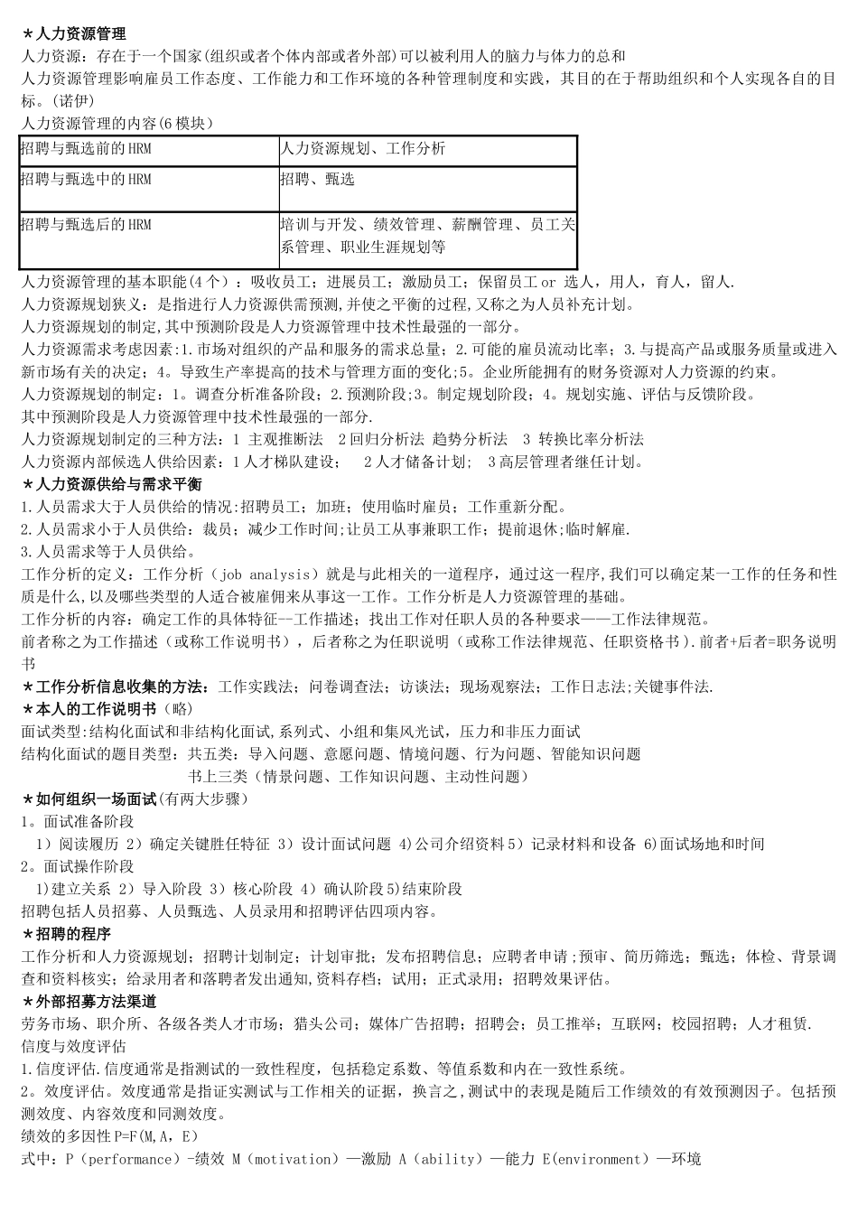人力资源管理考试tips_第2页