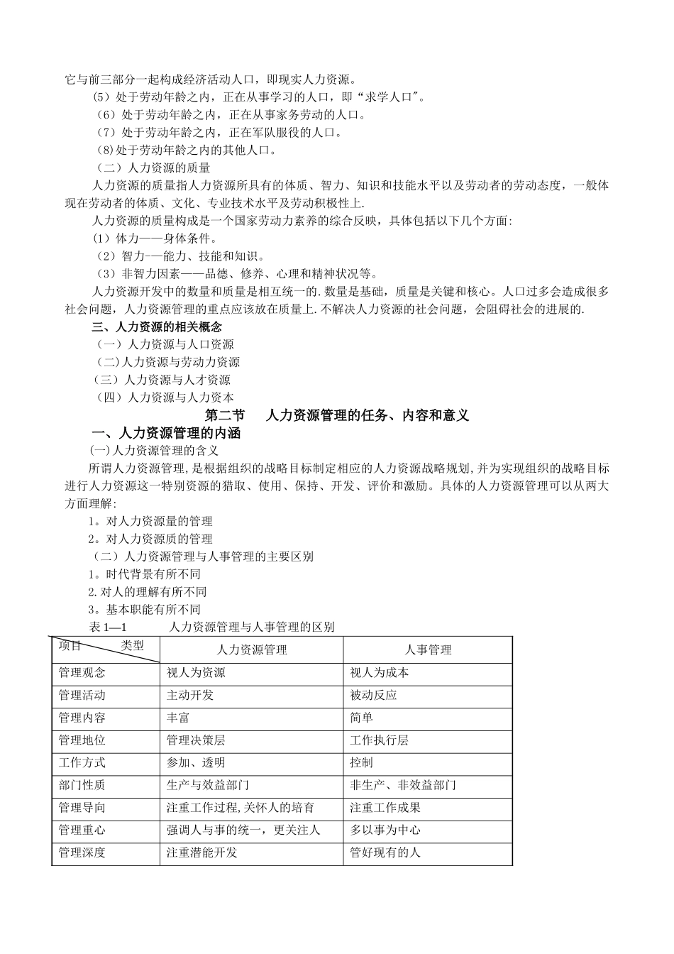 人力资源管理讲义DOC_第2页