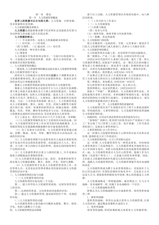 人力资源管理题集