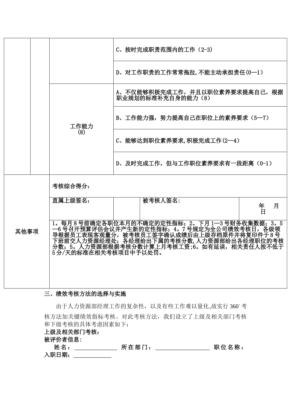 人力资源部经理绩效管理计划_第3页