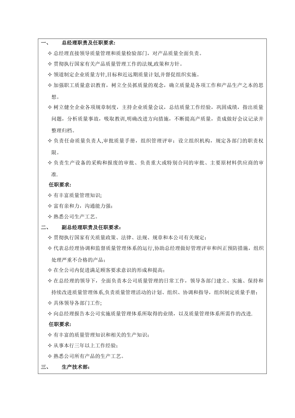 人员岗位职责及任职要求_第2页