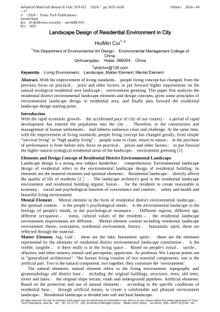 人居城市的景观设计-外文