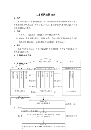 人才梯队建设方案(战略类)