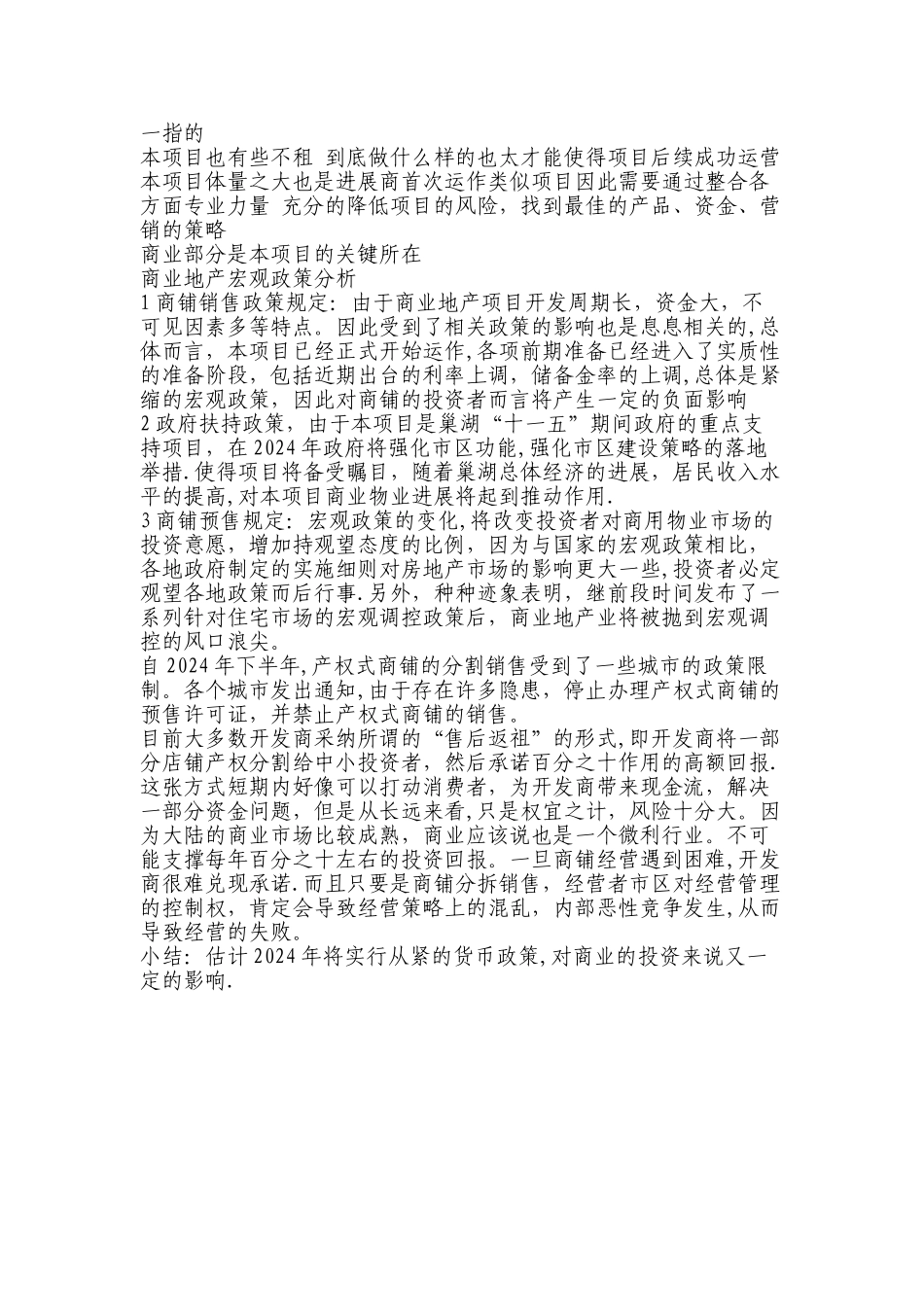 人民路商业房地产项目策划摘要_第2页