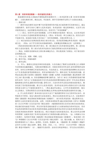 人美版--高中美术鉴赏说课稿总汇