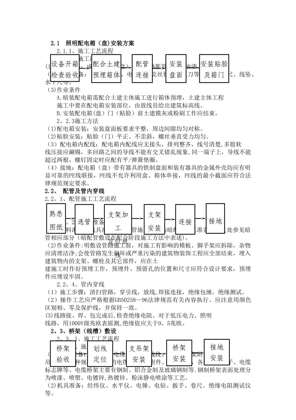 人防地下室电气专项施工方案.._第3页