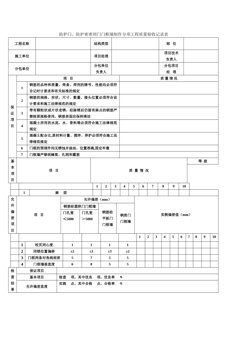 人防工程验收表格_第2页