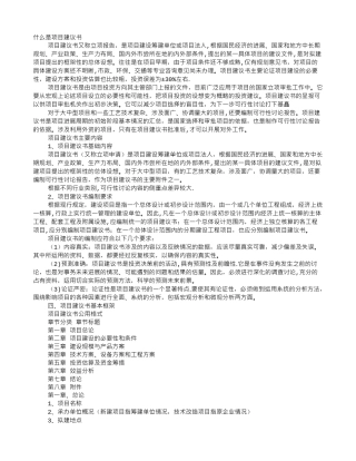 什么是项目建议书