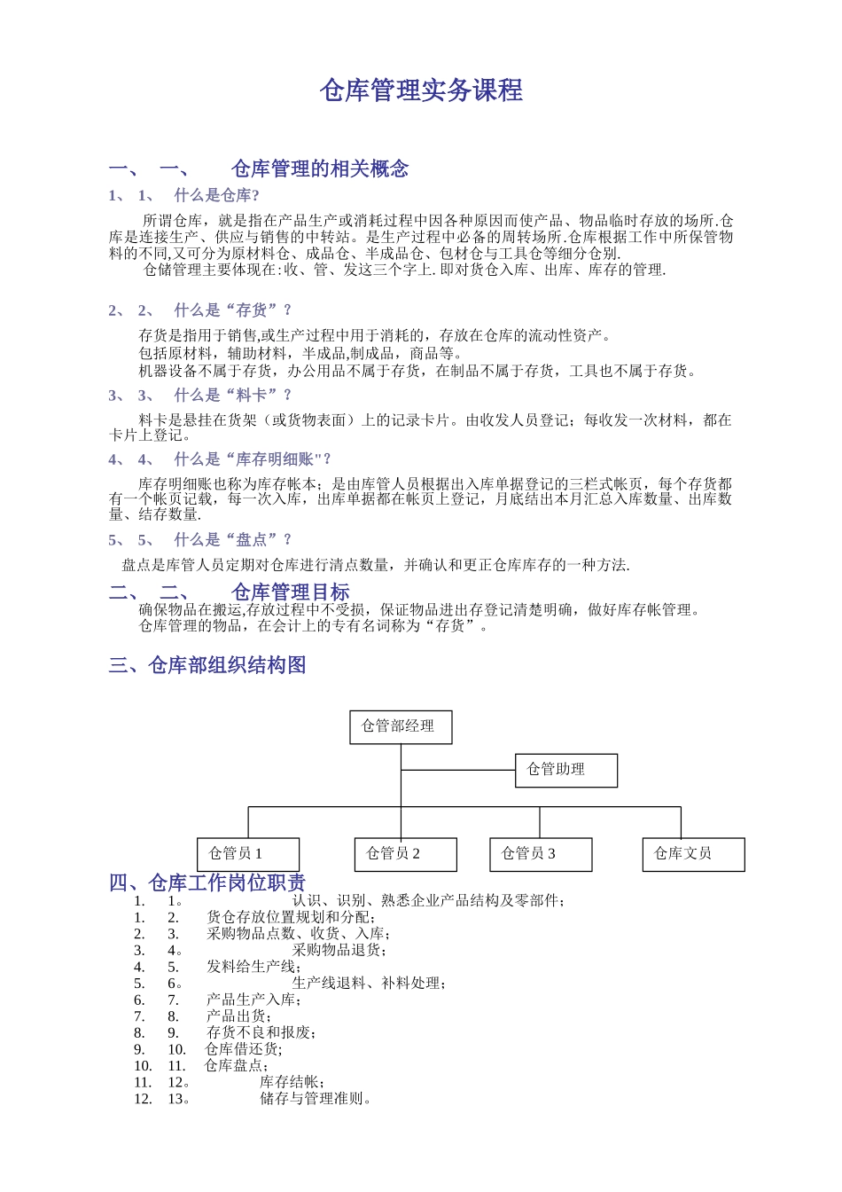 仓库管理实务课程_第1页