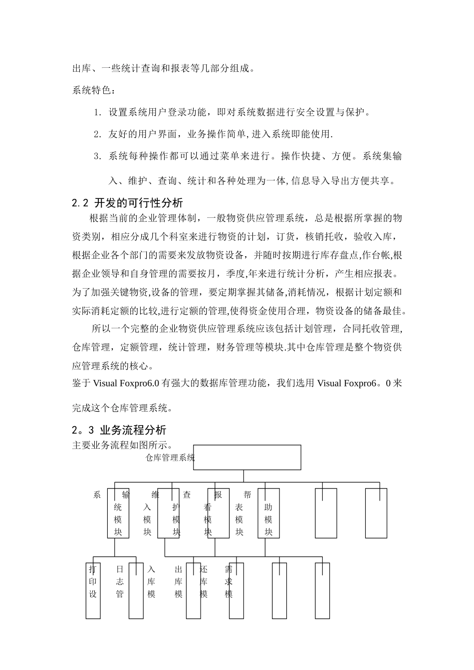 仓库管理系统实验报告_第2页