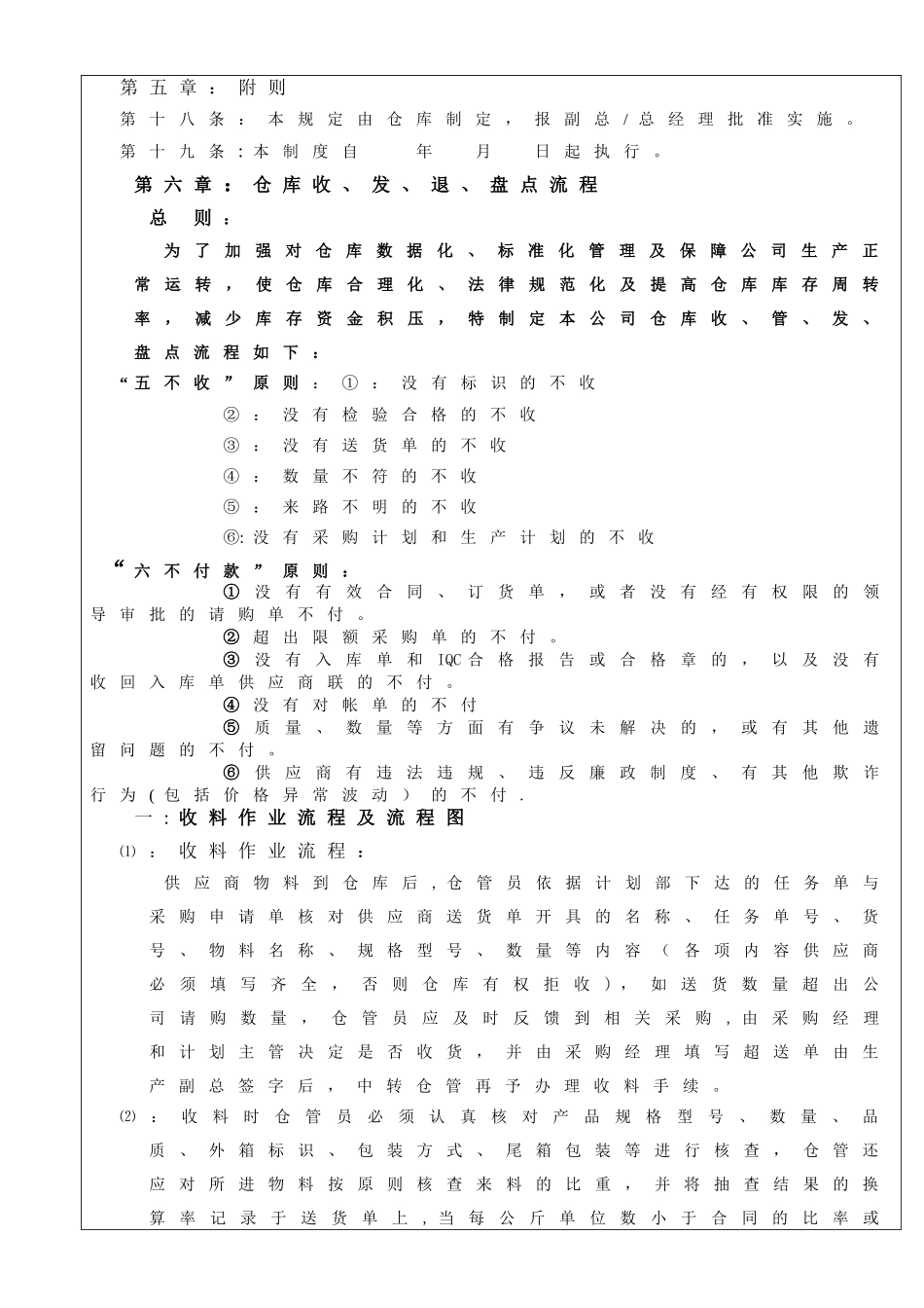 仓库规章制度及流程_第3页